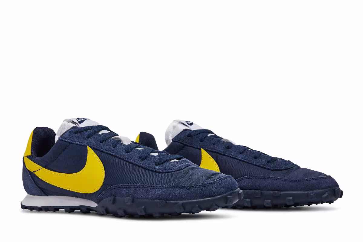 Nike Waffle Racer Obsidian Chrome Yellow, view 9