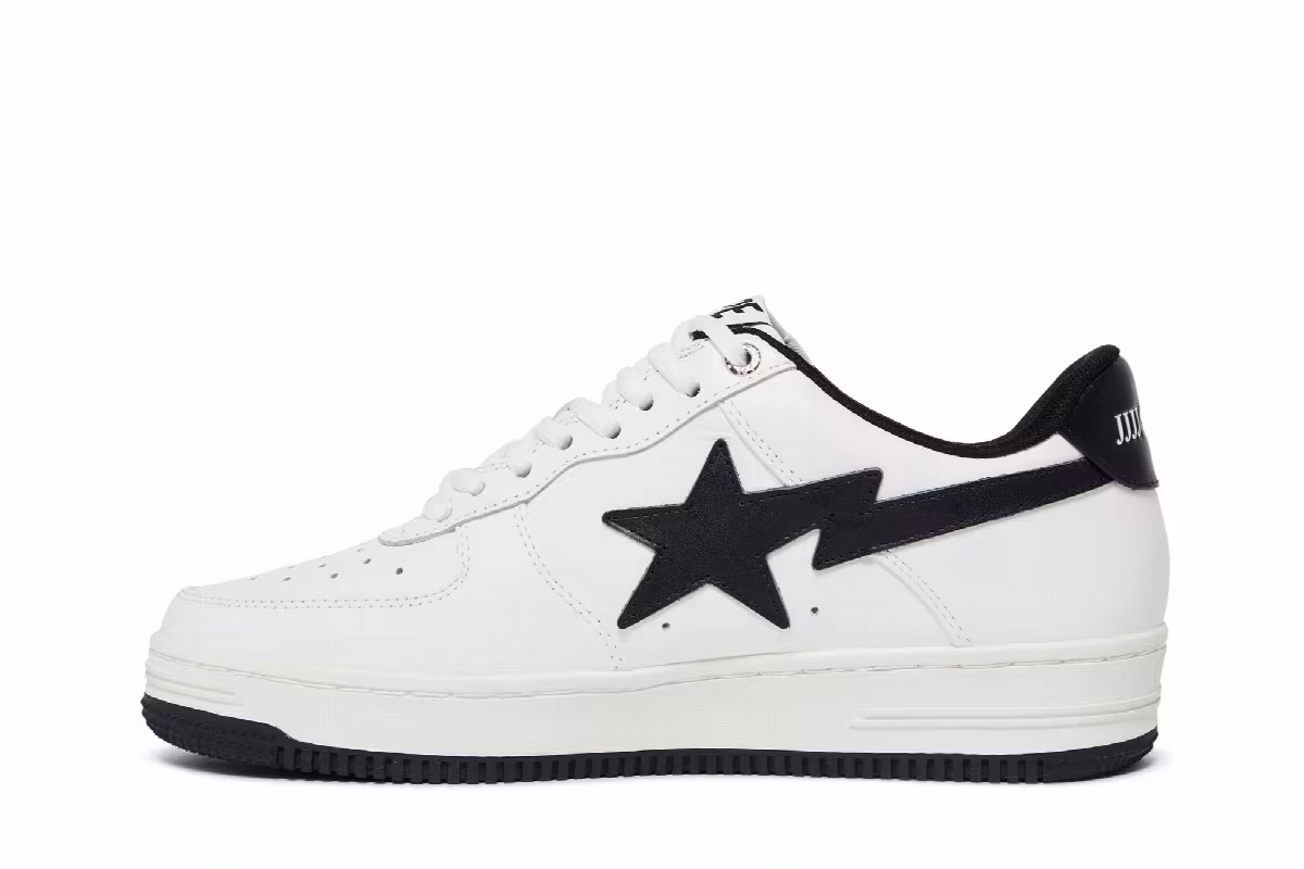 JJJJound x Bapesta White Navy, view 4