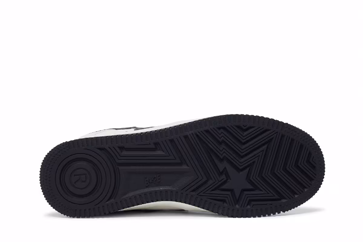 JJJJound x Bapesta White Navy, view 5