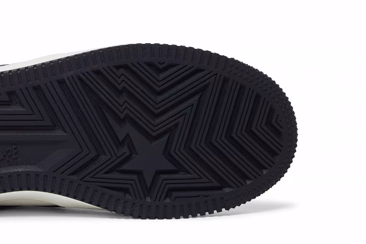 JJJJound x Bapesta White Navy, view 6
