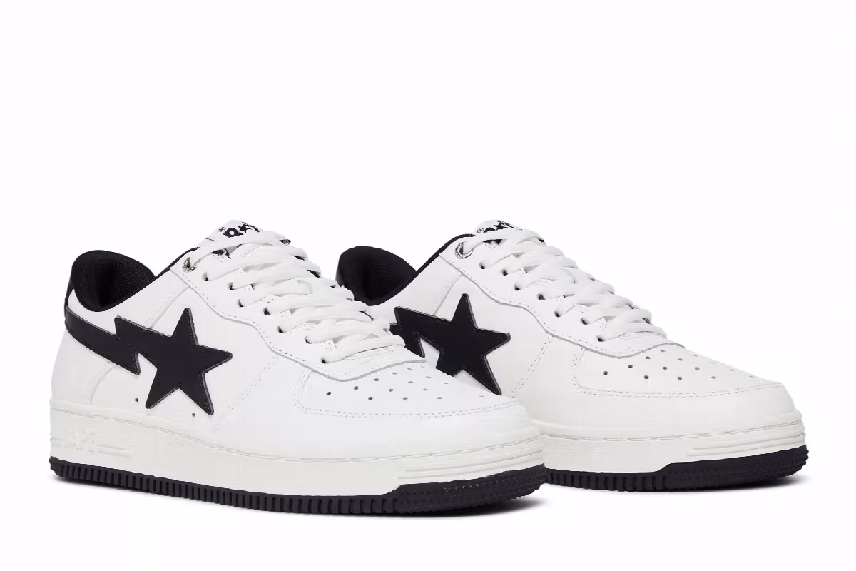 JJJJound x Bapesta White Navy, view 9