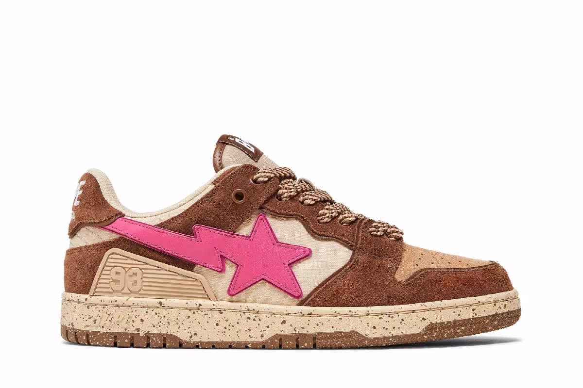 BAPE Sk8 Sta #6 Brown Pink, view 2