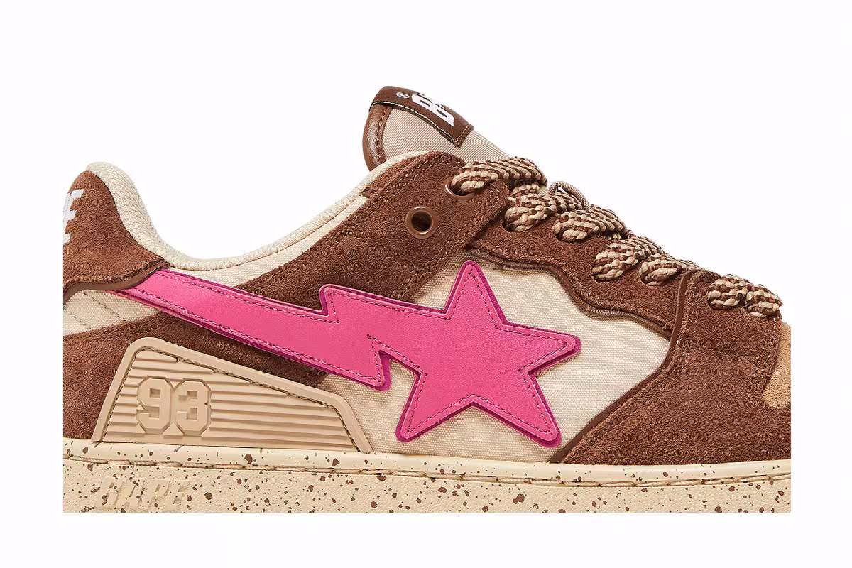 BAPE Sk8 Sta #6 Brown Pink, view 3