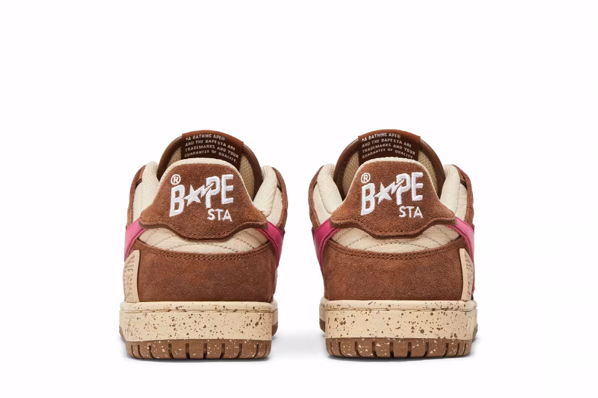 BAPE Sk8 Sta #6 Brown Pink, view 7