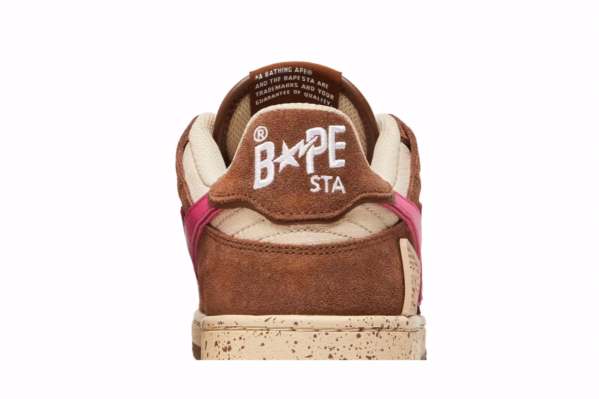 BAPE Sk8 Sta #6 Brown Pink, view 8