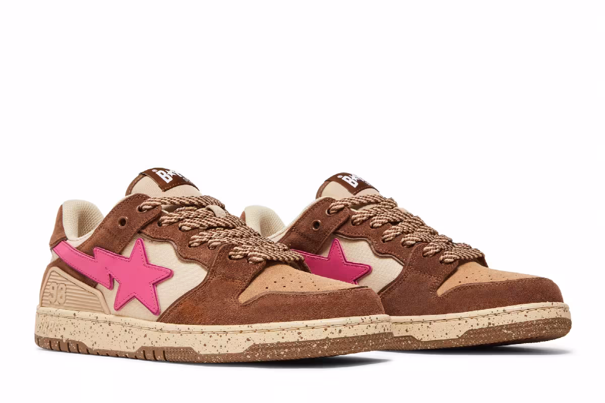 BAPE Sk8 Sta #6 Brown Pink, view 9