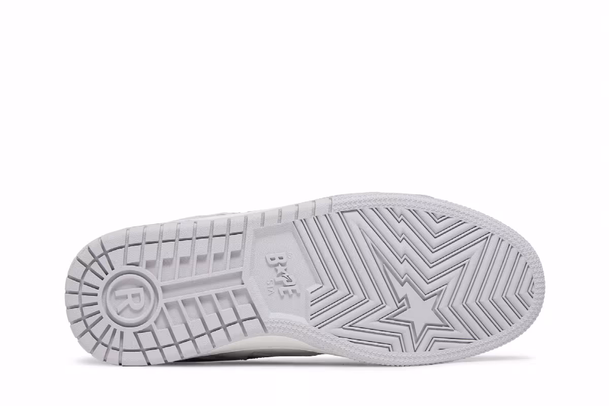 BAPE Sk8 Sta #5 M1 White, view 5
