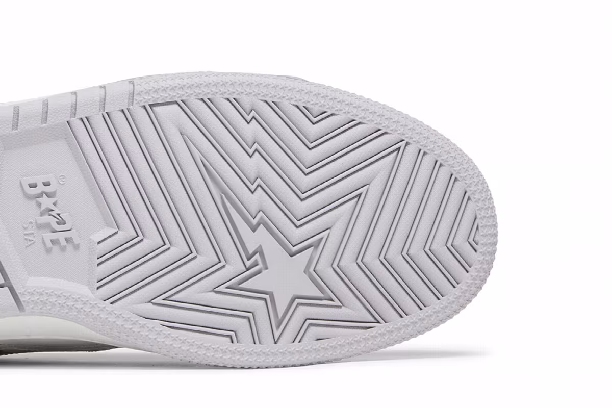 BAPE Sk8 Sta #5 M1 White, view 6