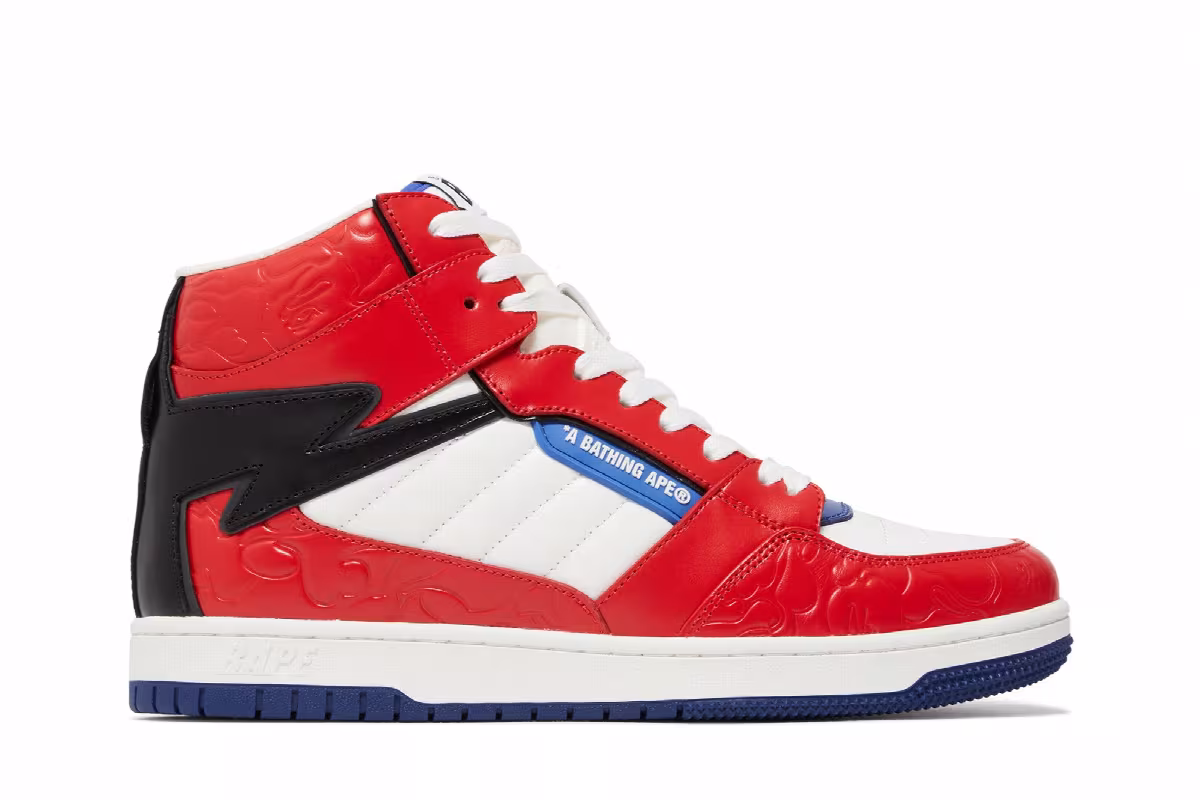 Bapesta 88 Mid #1 Red, view 2