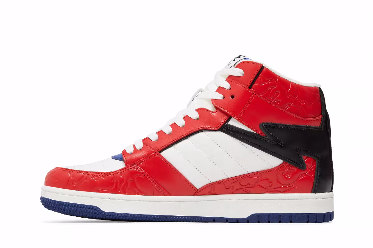 Bapesta 88 Mid #1 Red, view 4