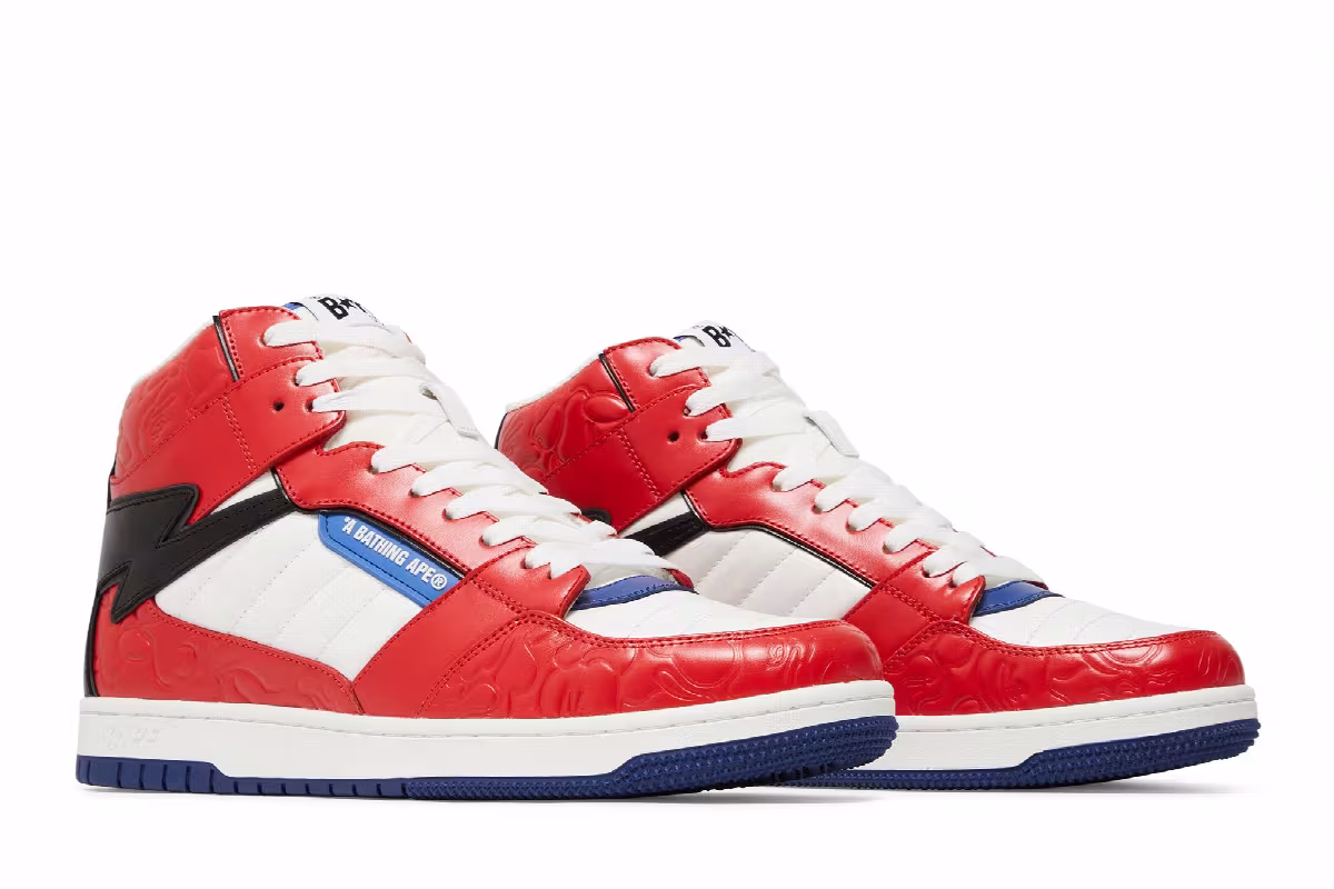 Bapesta 88 Mid #1 Red, view 9