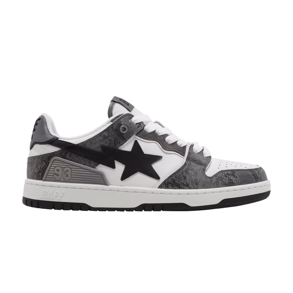 BAPE Sk8 Sta #1 Black Snakeskin