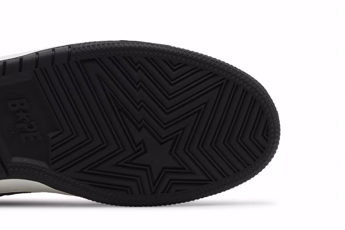 BAPE Sk8 Sta #1 Black Snakeskin, view 6
