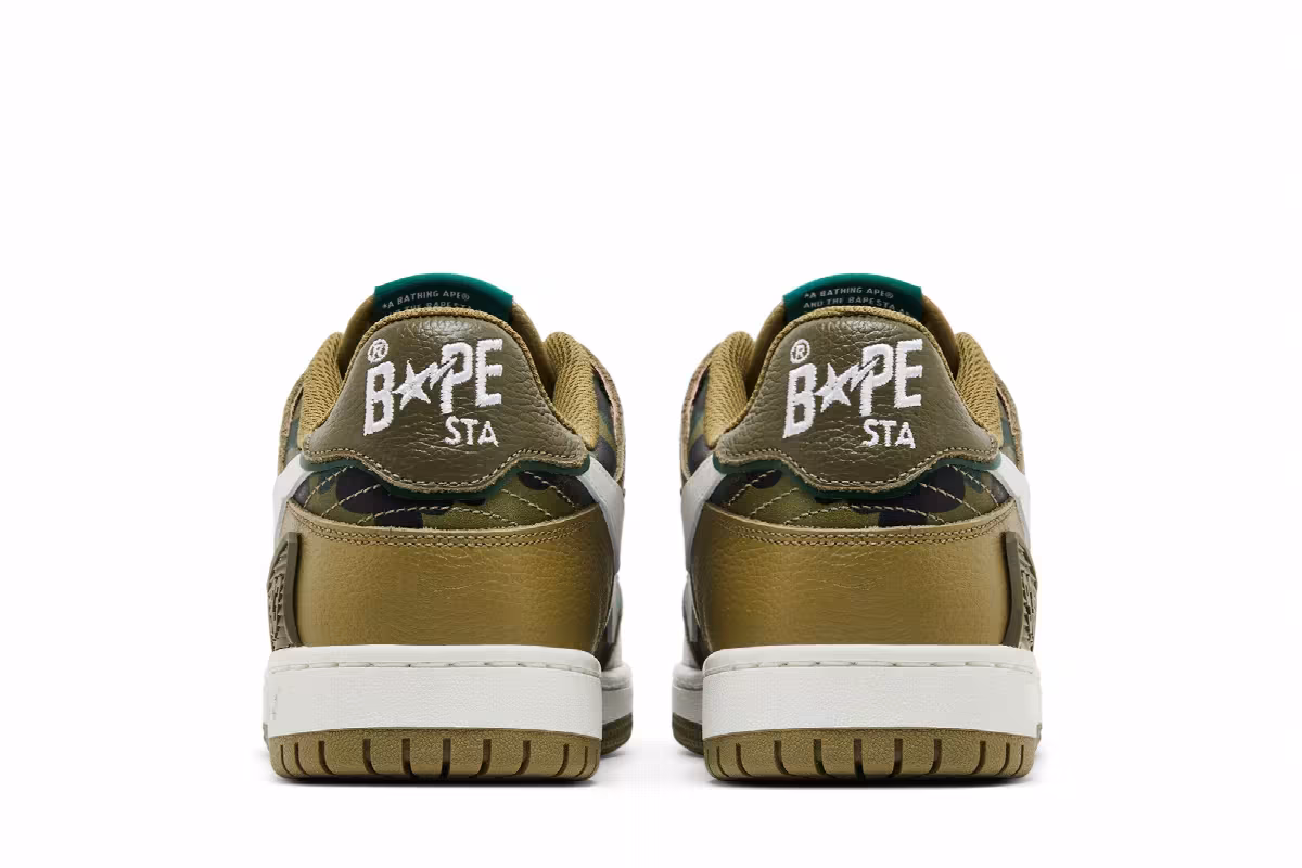 BAPE Sk8 Sta #4 M1 Olive Drab, view 7