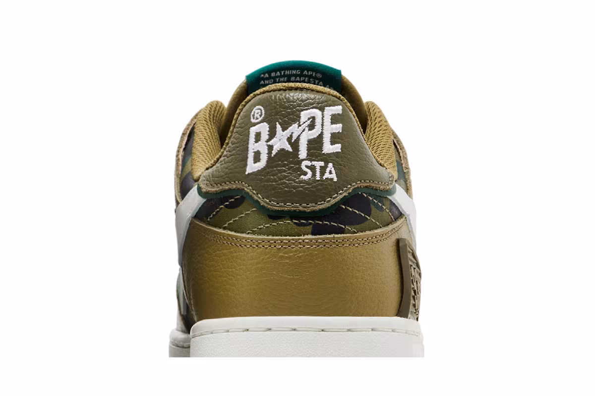 BAPE Sk8 Sta #4 M1 Olive Drab, view 8