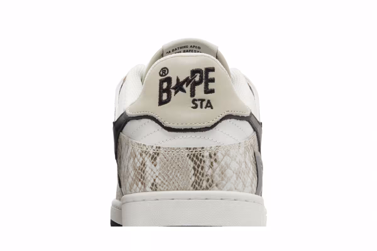 BAPE Sk8 Sta #1 Beige Snakeskin, view 8