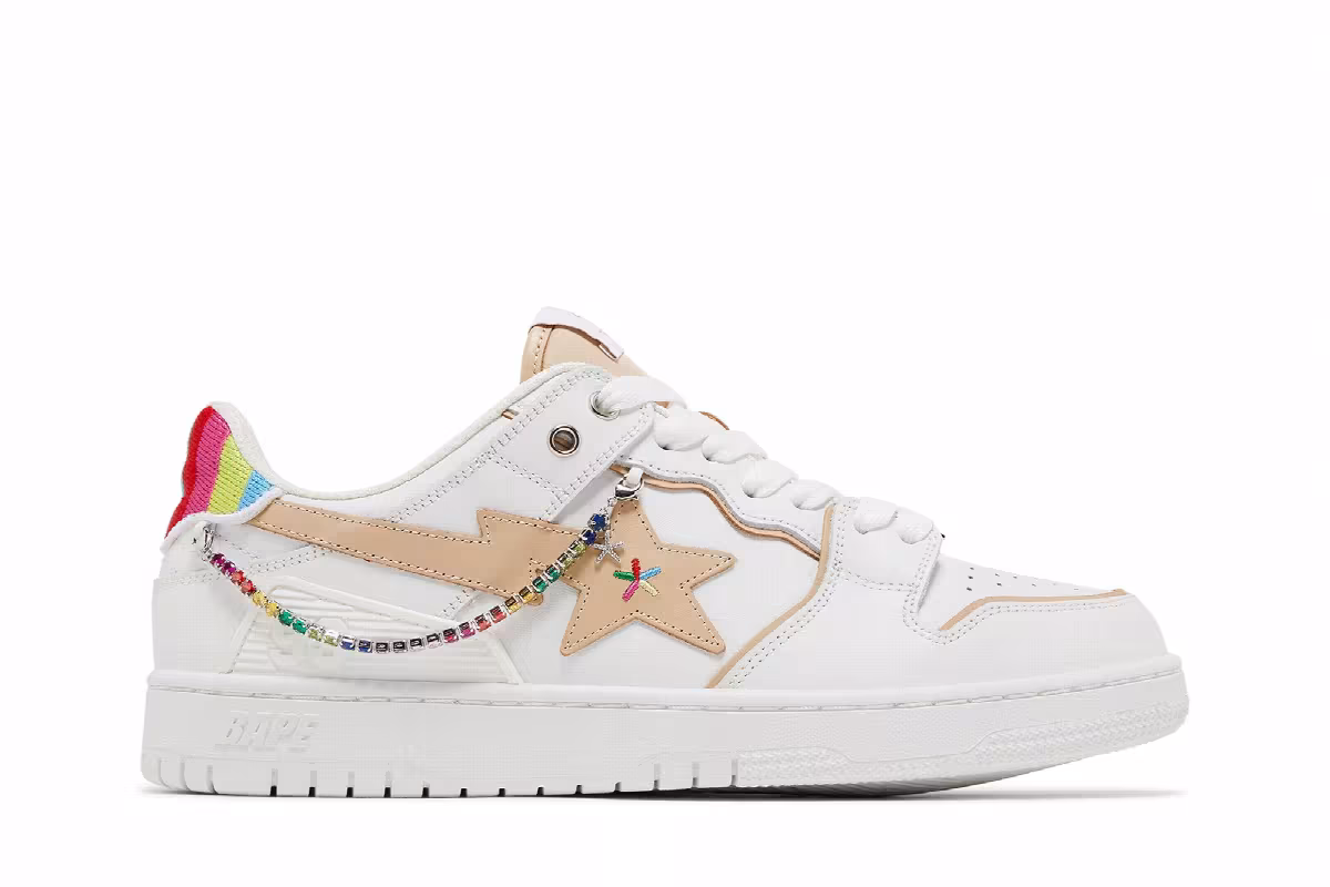 BAPY x BAPE Sk8 Sta Rainbow, view 2