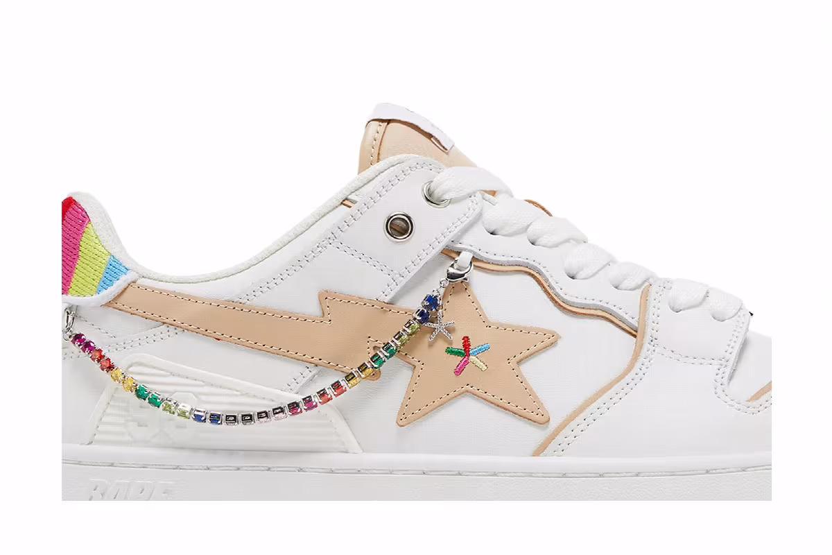 BAPY x BAPE Sk8 Sta Rainbow, view 3
