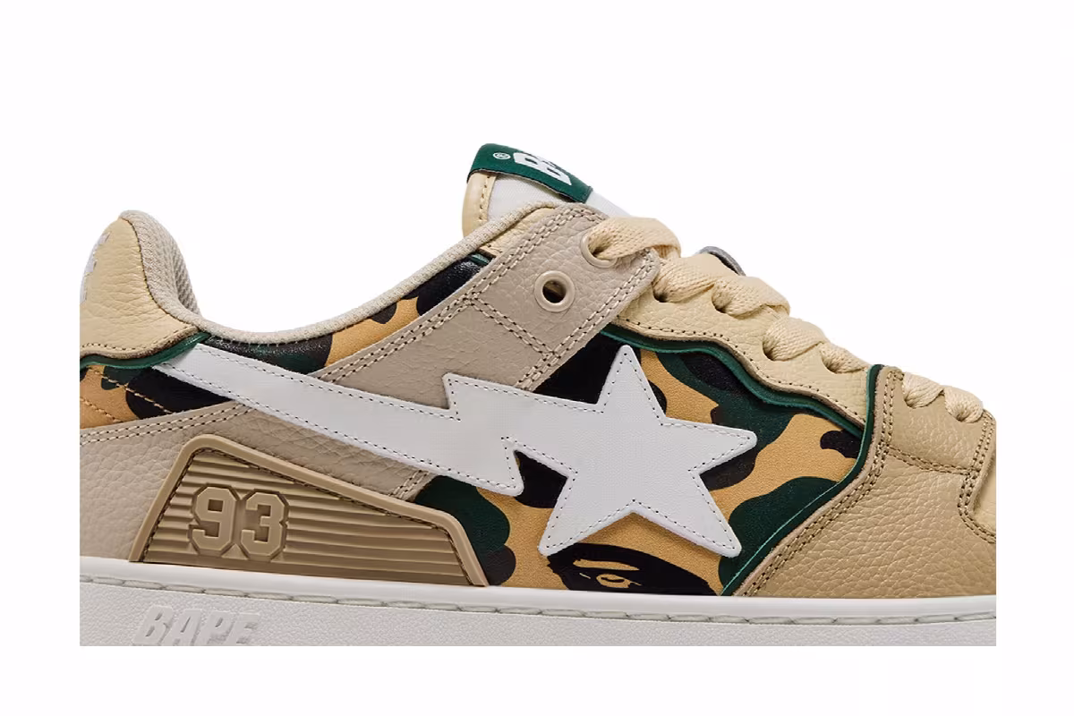 BAPE Sk8 Sta #4 Beige Camo, view 3