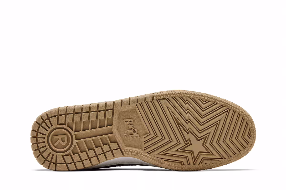 BAPE Sk8 Sta #4 Beige Camo, view 5