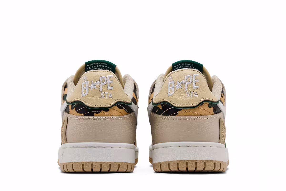 BAPE Sk8 Sta #4 Beige Camo, view 7