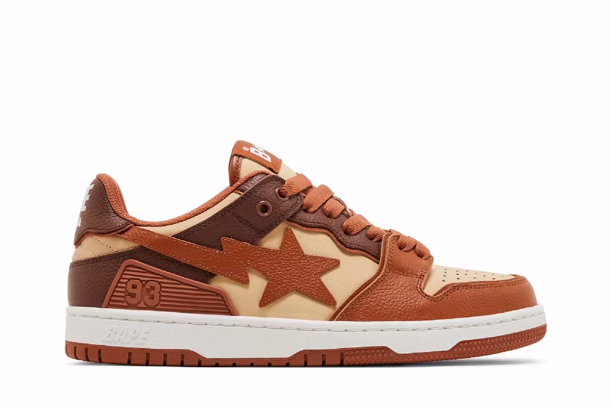 BAPE Women's Sk8 Sta #5 Brown, view 2