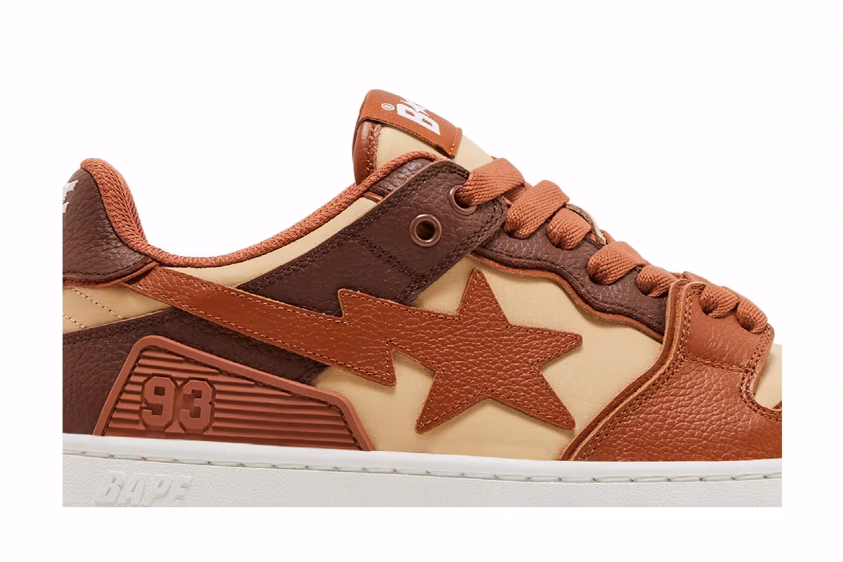 BAPE Women's Sk8 Sta #5 Brown, view 3