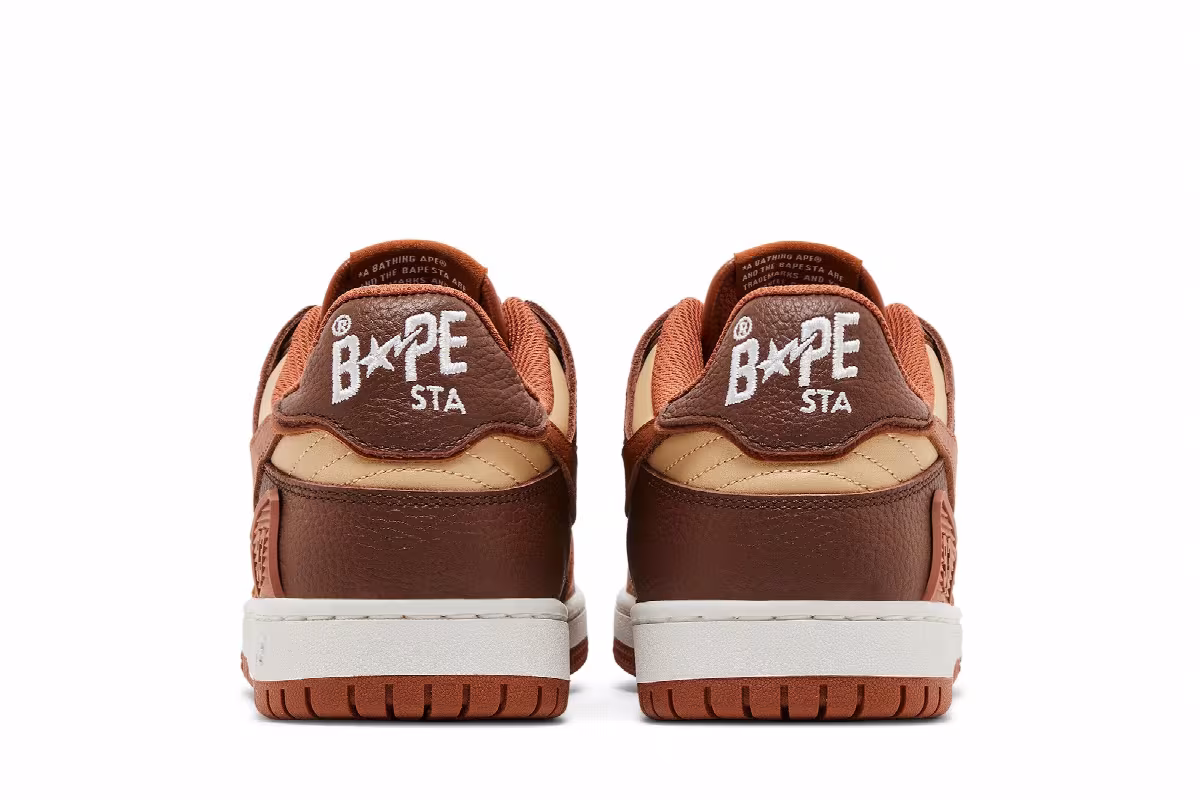 BAPE Women's Sk8 Sta #5 Brown, view 7