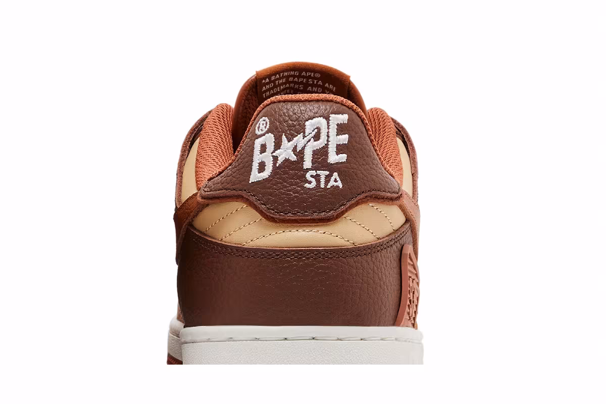 BAPE Women's Sk8 Sta #5 Brown, view 8
