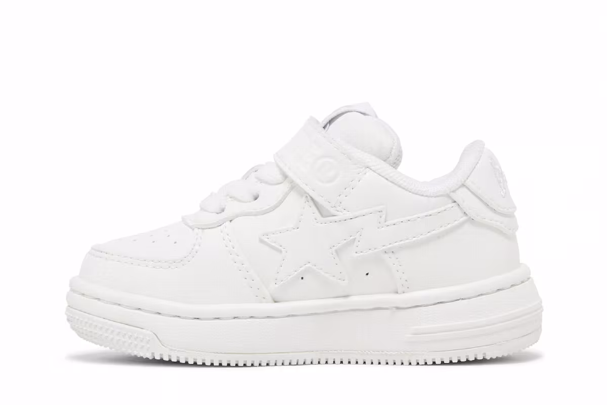 Bapesta #1 Kids White, view 4