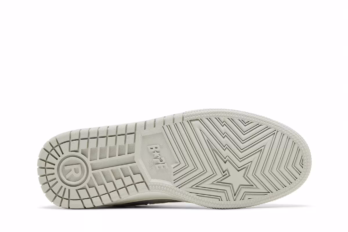 BAPE Women's Sk8 Sta #3 L White Silver, view 5