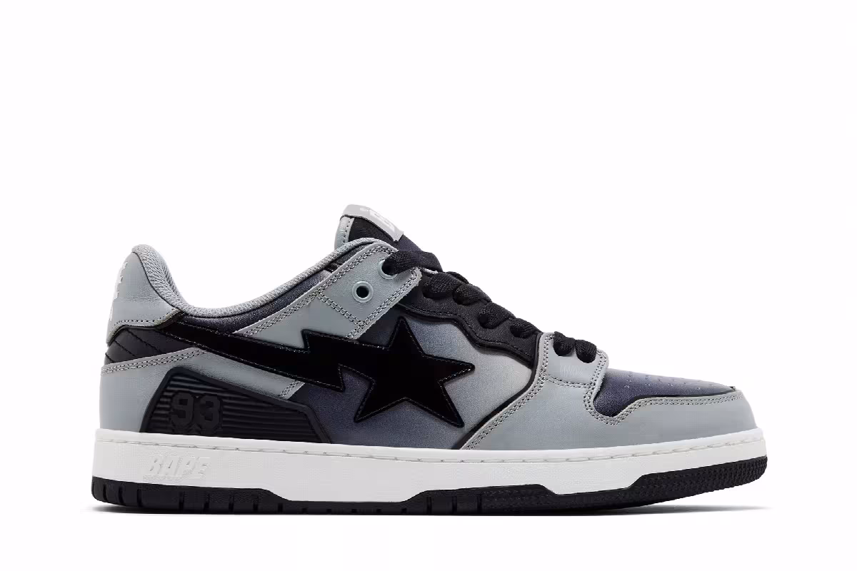 BAPE Sk8 Sta #5 Black Gradient, view 2