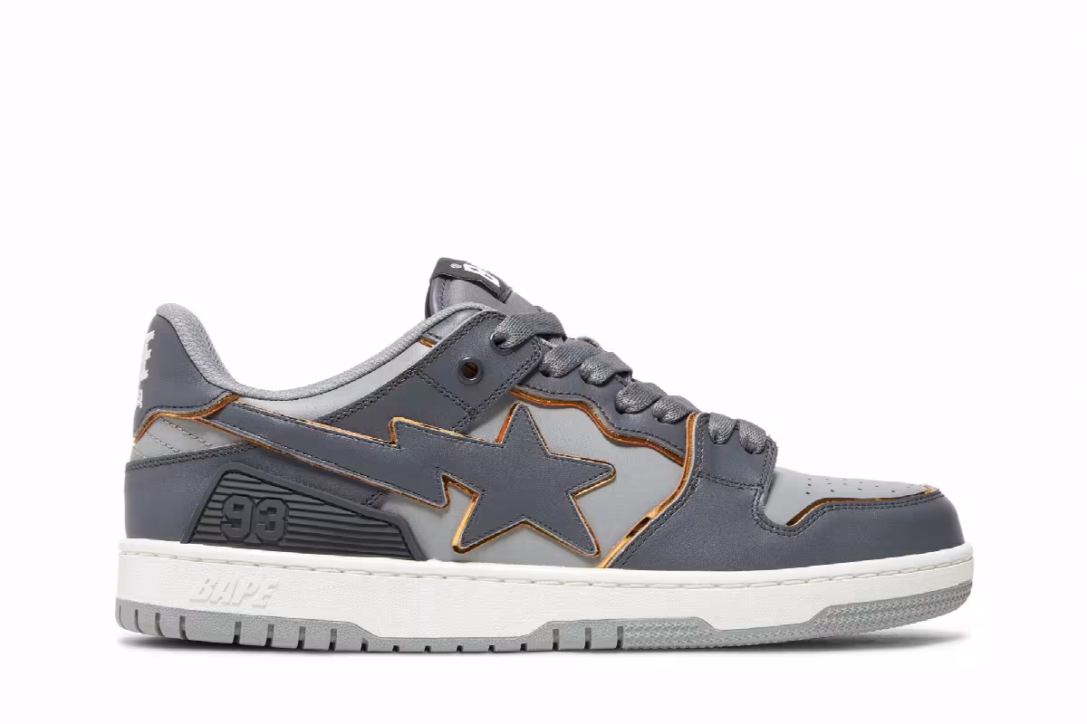 BAPE Sk8 Sta #3 L Gray Gold, view 2