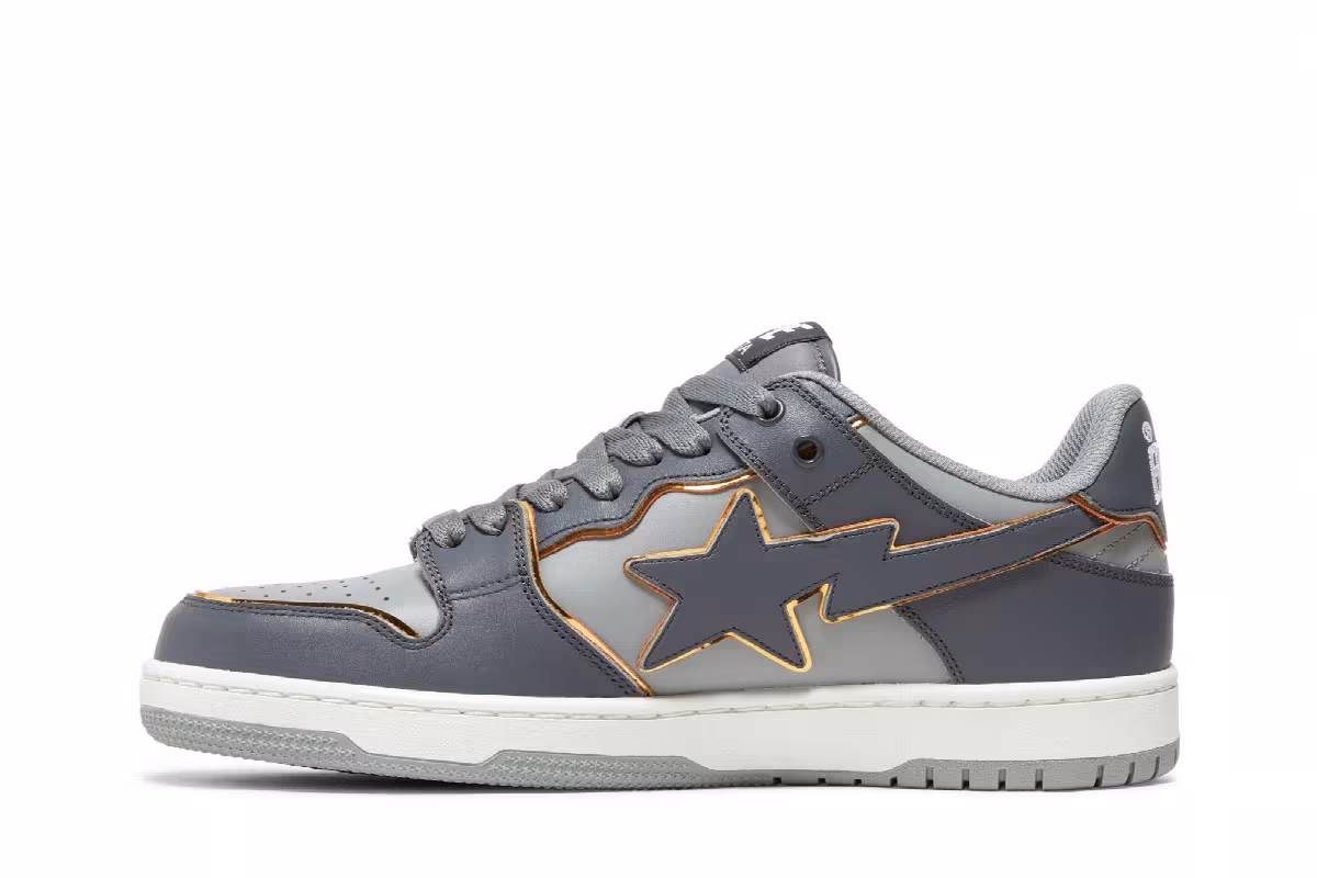 BAPE Sk8 Sta #3 L Gray Gold, view 4
