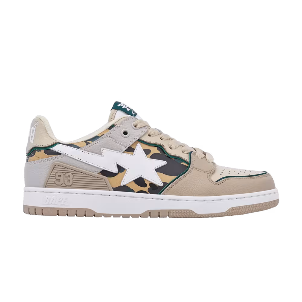 BAPE Women's Sk8 Sta #4 Beige Camo