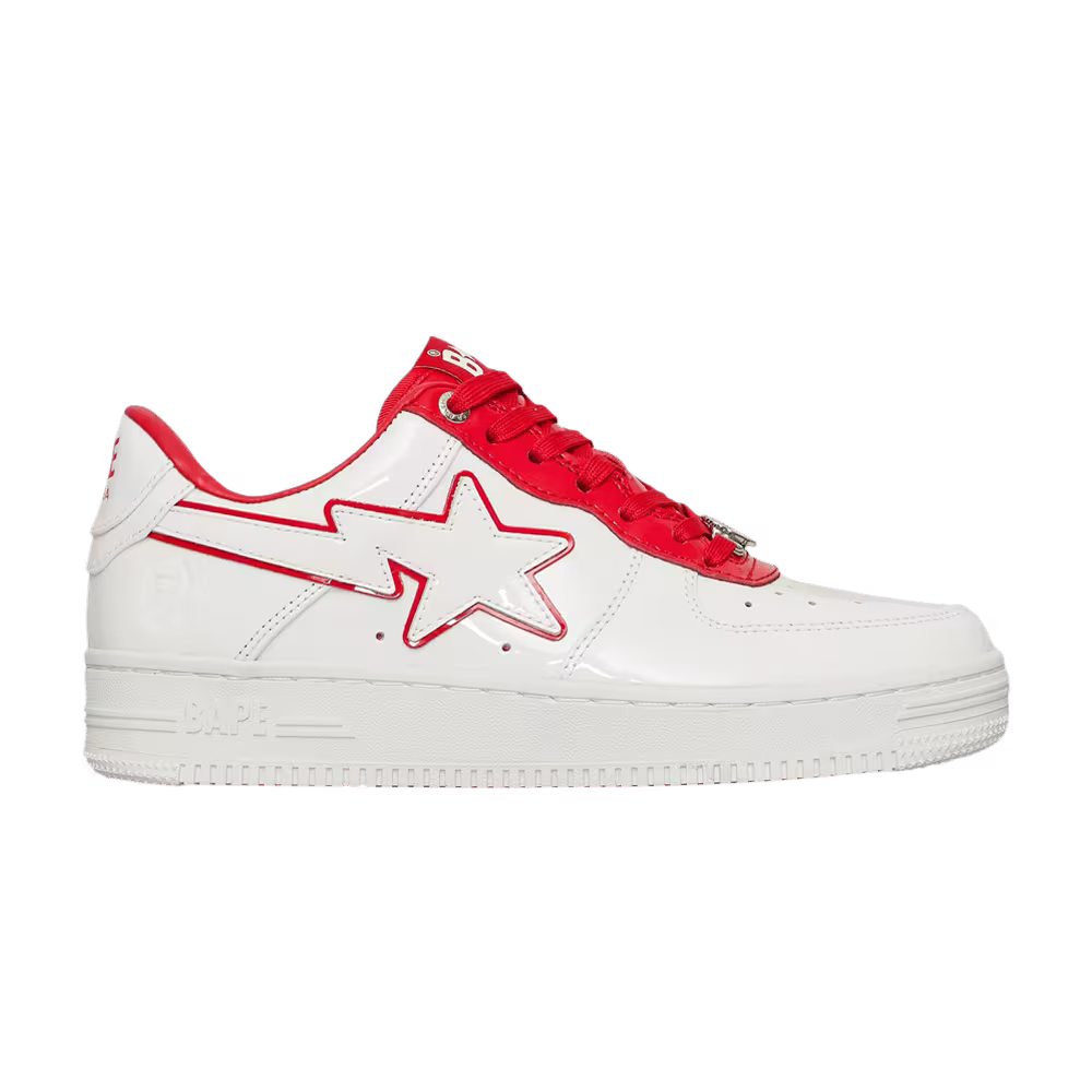 Women's Bapesta #8 M1 White Red