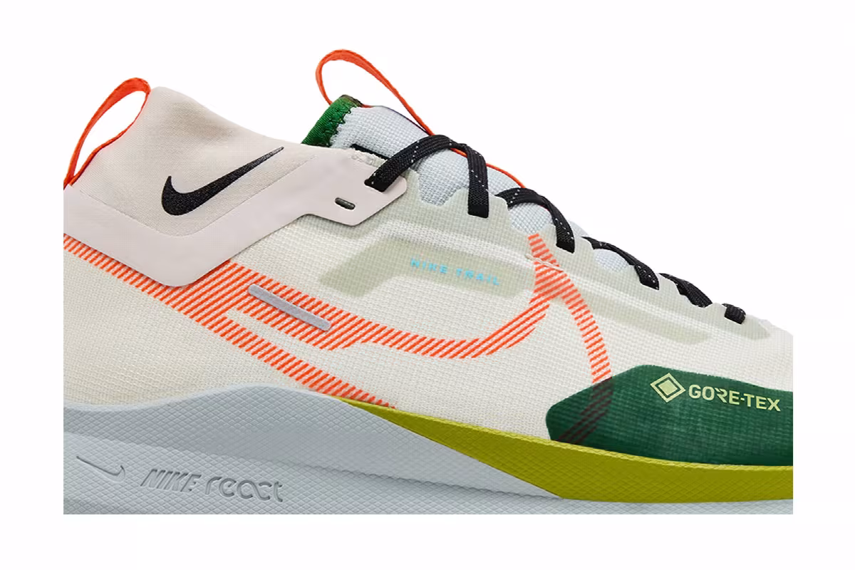 Nike React Pegasus Trail 4 GORE-TEX Coconut Milk Cactus Green, view 3