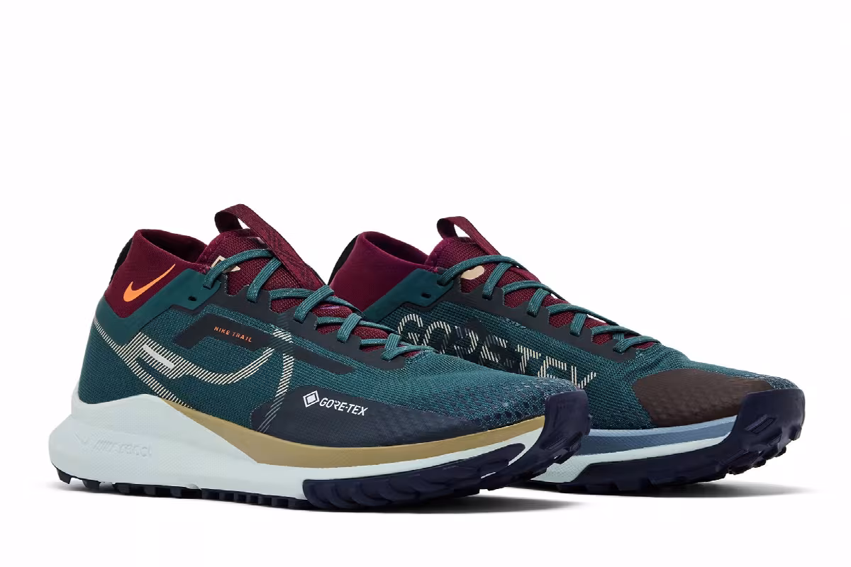 Nike React Pegasus Trail 4 GTX V2 Deep Jungle Khaki Night Maroon, view 9