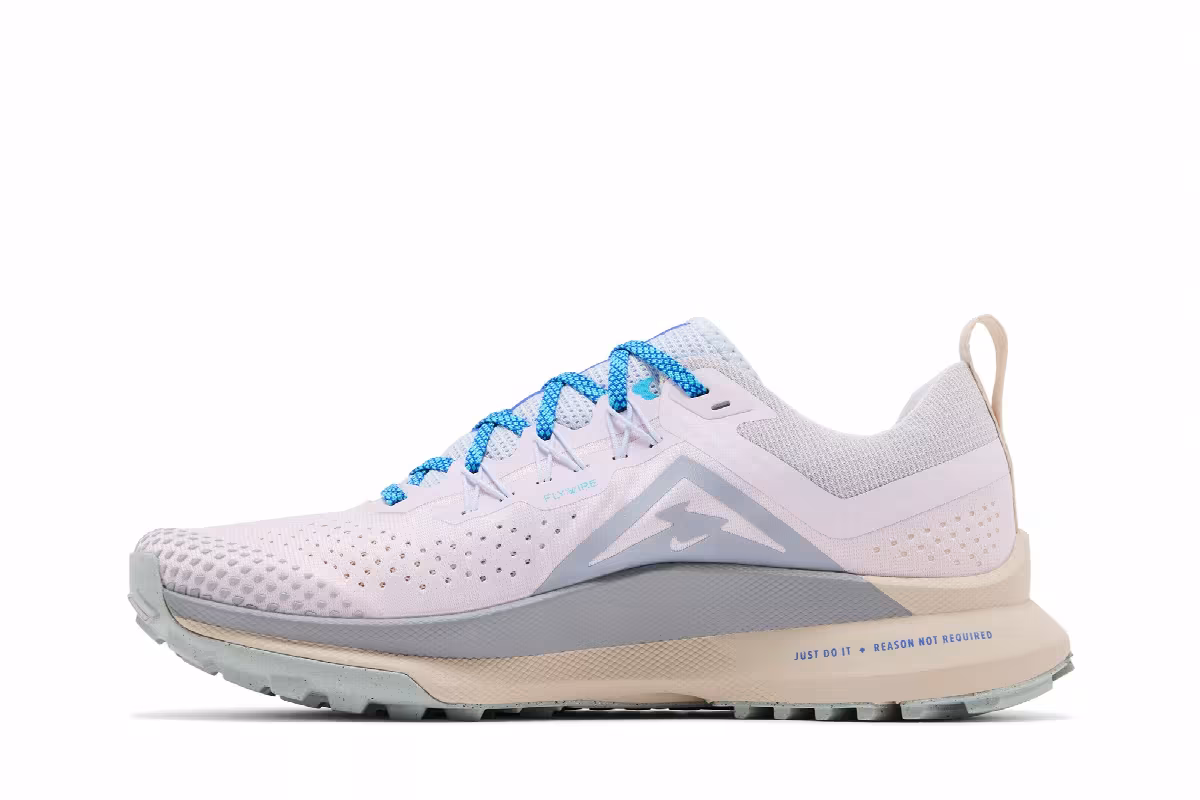 Nike Women's React Pegasus Trail 4 Pearl Pink Wolf Grey, view 4
