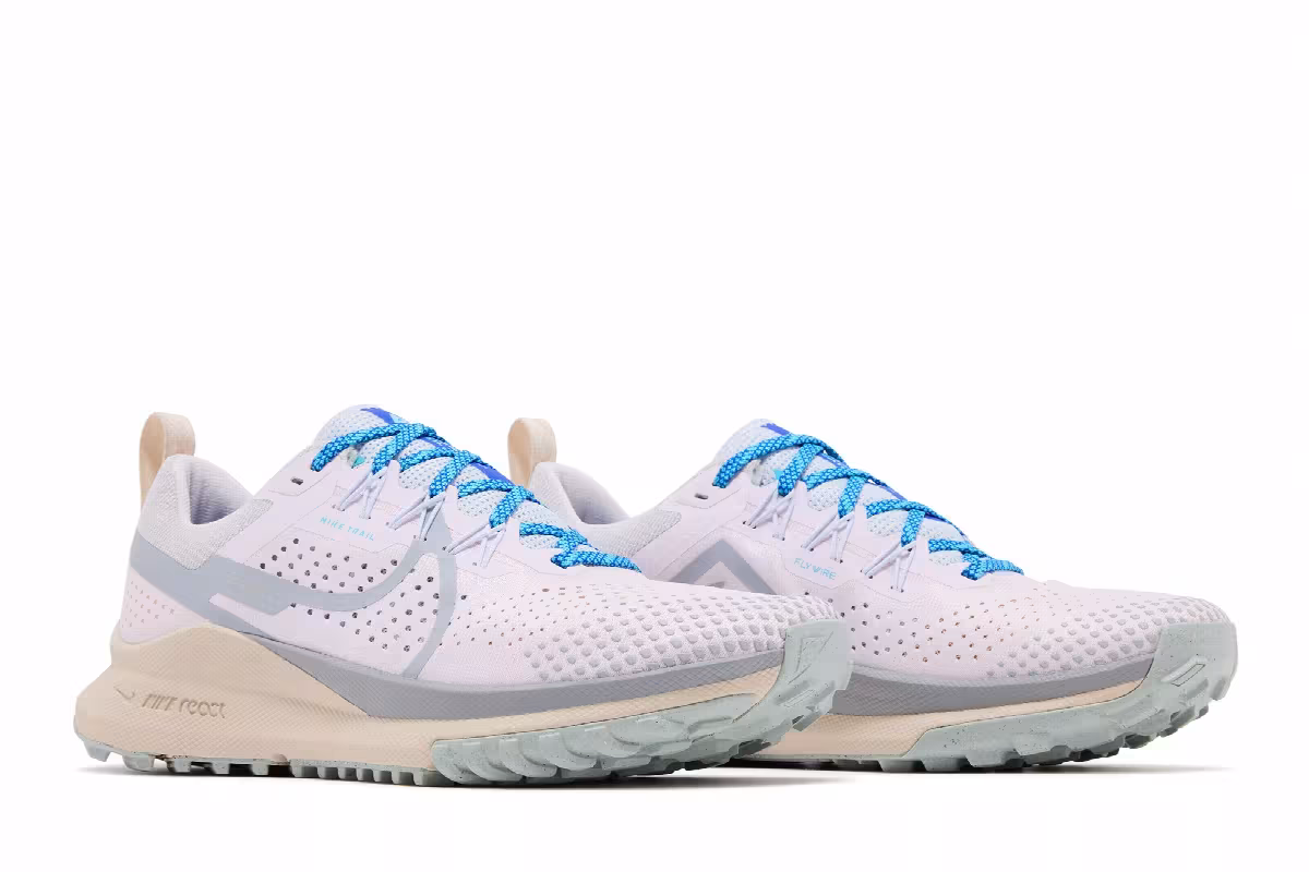 Nike Women's React Pegasus Trail 4 Pearl Pink Wolf Grey, view 9