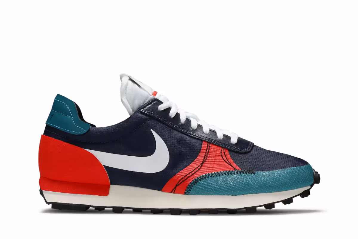 Nike Daybreak Type SE Midnight Navy Team Orange, view 2