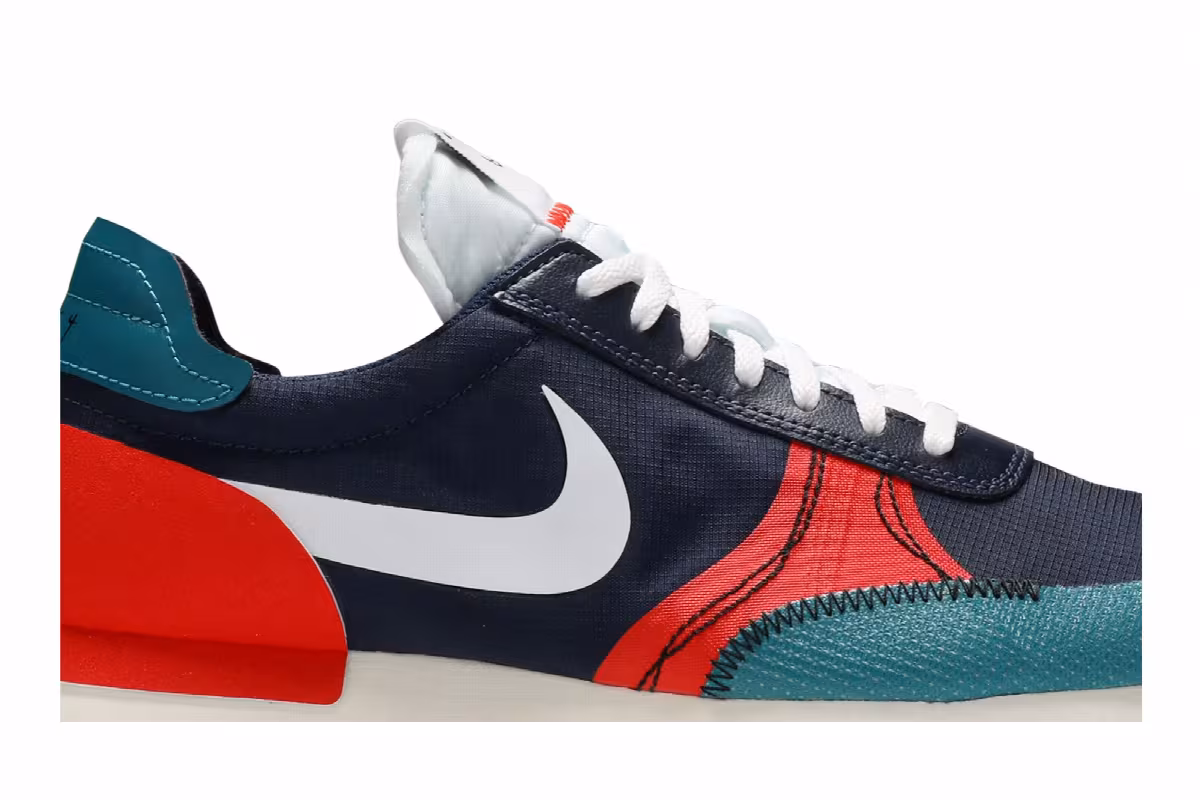 Nike Daybreak Type SE Midnight Navy Team Orange, view 3