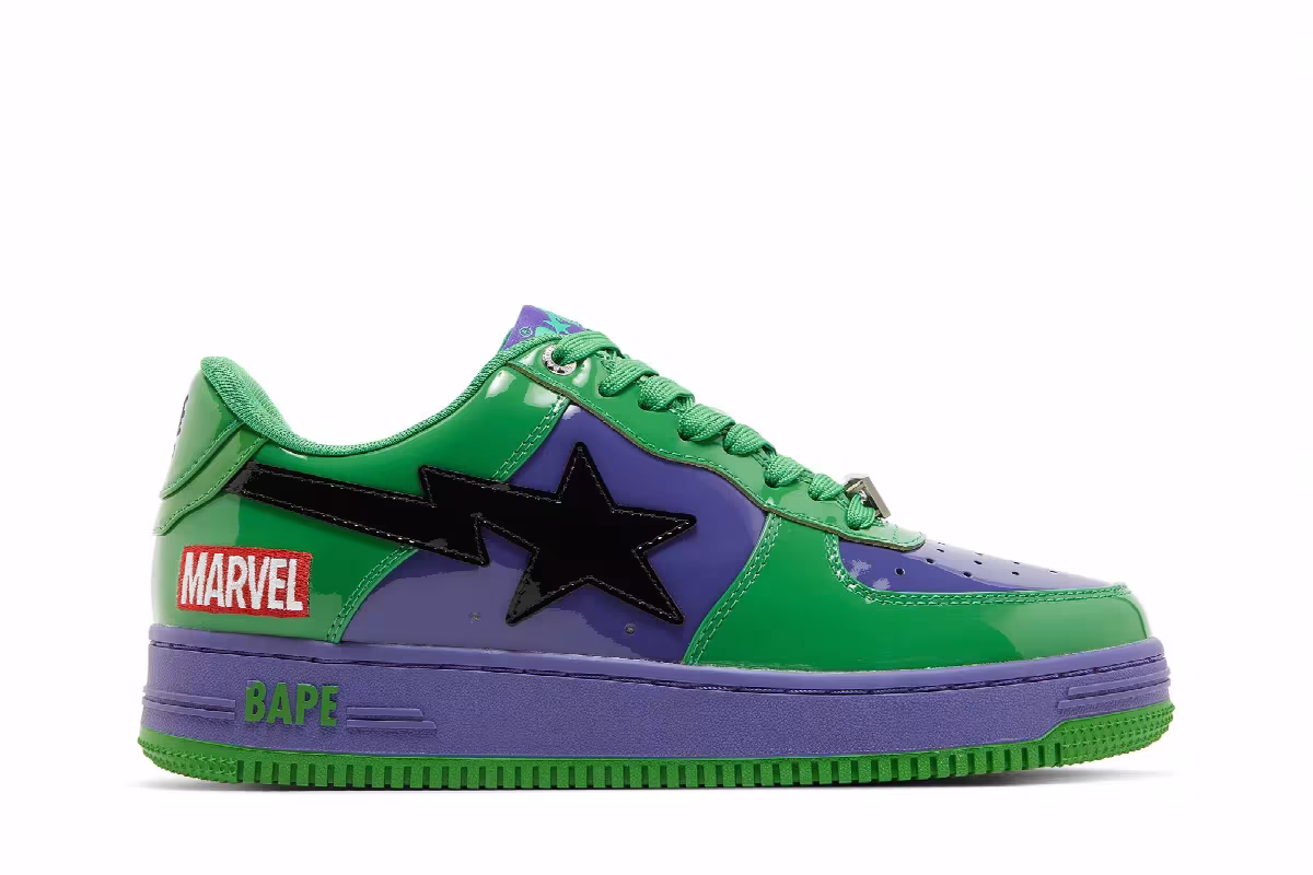 Marvel x Bapesta Hulk, view 2