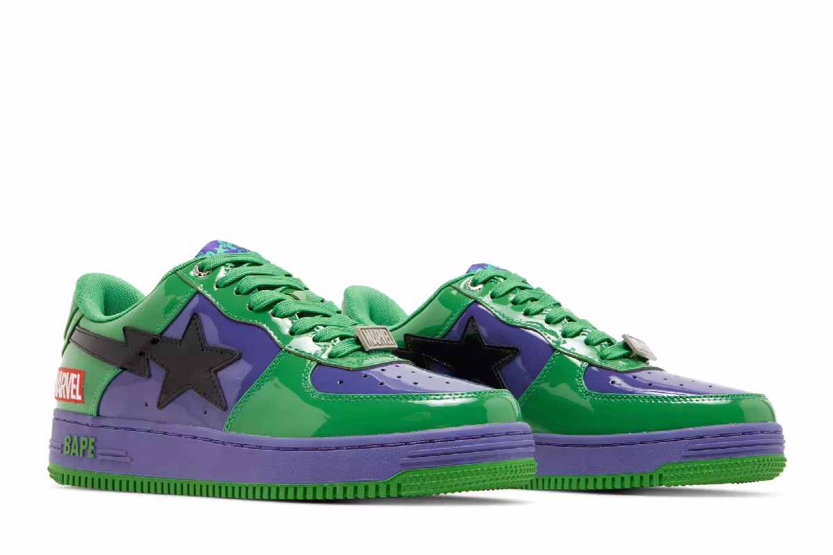 Marvel x Bapesta Hulk, view 9