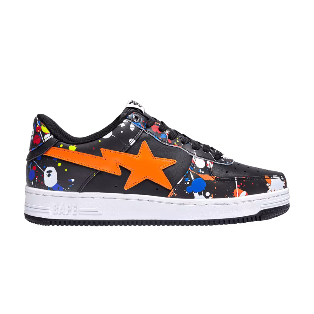 Women's Bapesta Paint Splatter Pack - Black