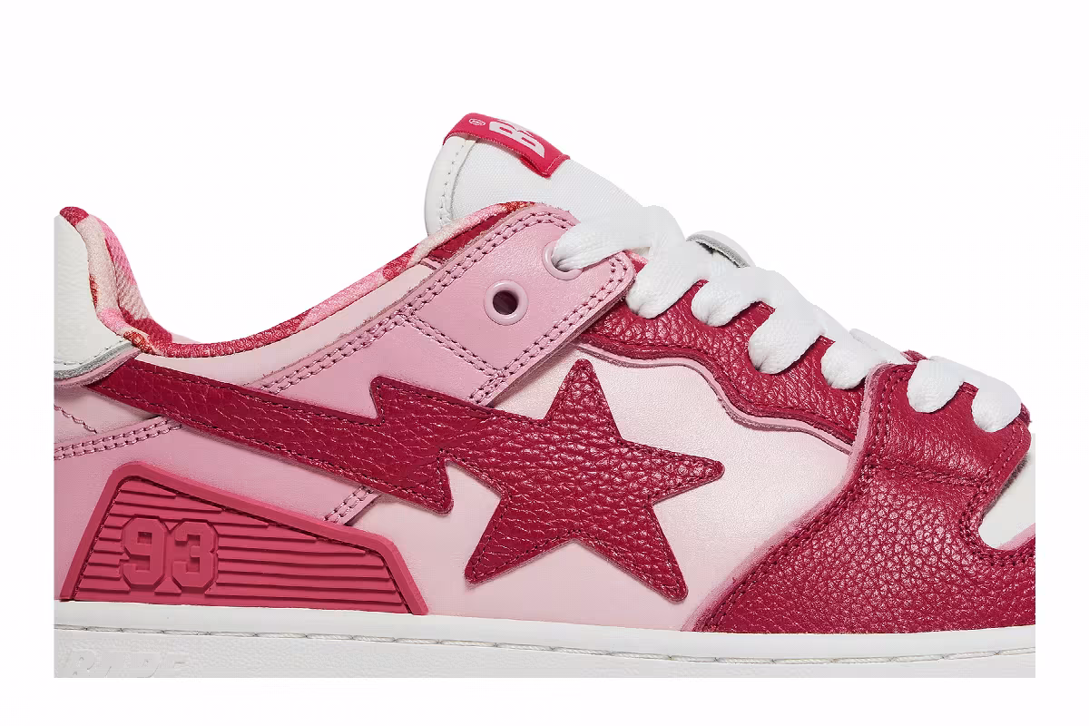 BAPE Sk8 Sta #2 ABC Camo - Red, view 3