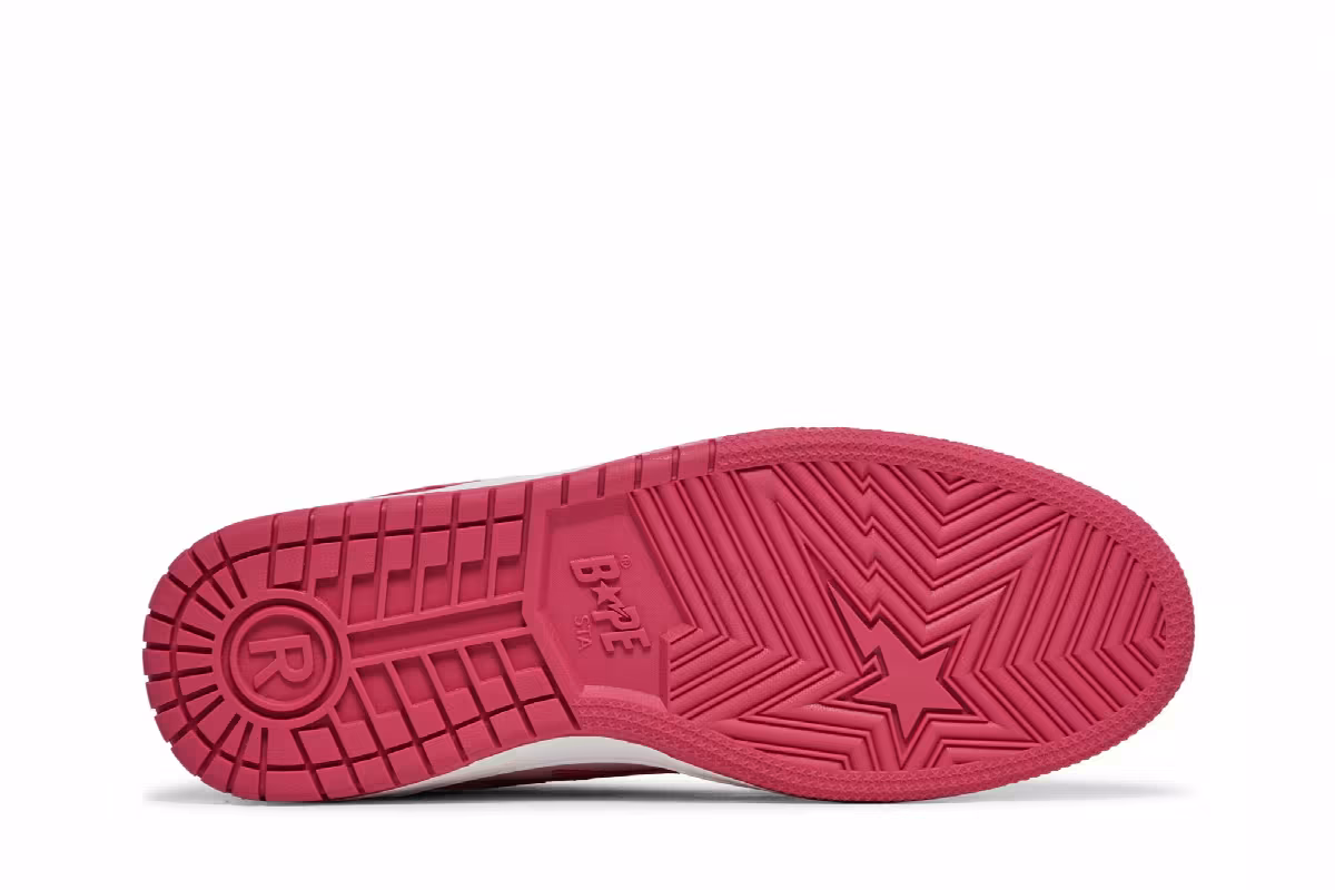 BAPE Sk8 Sta #2 ABC Camo - Red, view 5