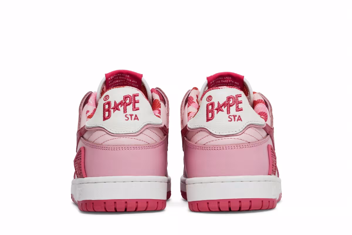 BAPE Sk8 Sta #2 ABC Camo - Red, view 7