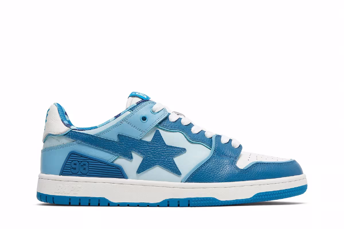 BAPE Sk8 Sta #2 ABC Camo - Blue, view 2