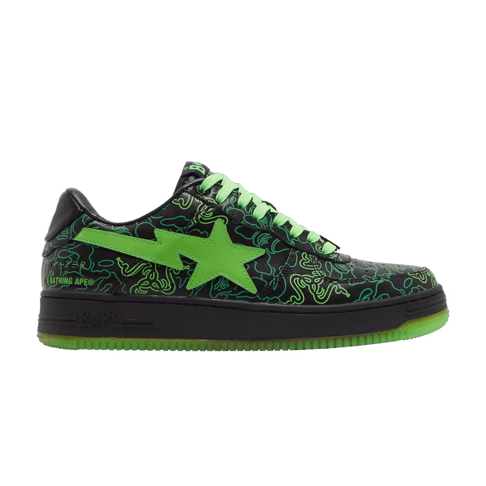 Razer x Bapesta Low M2 Neon Camo